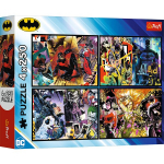 TREFL BATMAN 4x250 det. dėlionių rinkinys
