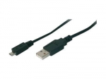 Kabelis ASSMANN Micro-USB TypeB(M)toUSB(M)-USB2.0, 1.8m