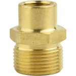 Adapteris M22&ndash;1/4" &ndash; Žalvarinis, Greitas prijungimas, Vidinis skersmuo 14 mm