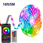 USB LED &scaron;viesos juosta, 44 mygtukų ap&scaron;vietimas., 16 pėdų / 5 m