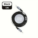 100W PD USB-C krovimo laidas,  Juoda