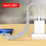MFi USB C greito įkrovimo laidas, Baltas