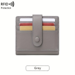 RFID apsauginė moterų piniginė, daugiafunkcinė kortelių dėklas., pilka