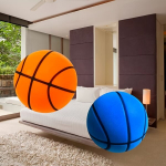 TPU krep&scaron;inio kamuolys lauko sportui,  Kombinacija 2 Pakuotė mėlyna + oranžinė Nr.5 Kamuoliukas/skersmuo 21cm