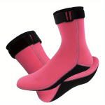 Unisex 3MM Neopreno Nardymo Kojinės, Neslystančios &Scaron;iltos Kojinės, Rožinis