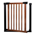 Apsauginiai varteliai SafeLockPro Wood, iki 90-96 cm, juodi/rudi