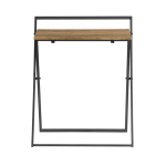 Sulankstomas ra&scaron;omasis stalas 63x45x77cm., juodos/rudos spalvos
