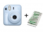 Momentinis Fotoaparatas  FUJIFILM INSTAX MINI 12 (Pastelinė mėlyna) + 10 FUJIFILM Instax Mini Film (Glossy) (Color)