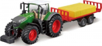 Traktorius Fendt 1050 su priekaba ir &scaron;iaudų rulonais Bburago