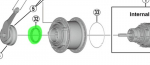 Shimano SG-C3000-7C rutulinė pavarų dėžė - Pilka - Vyrams