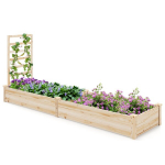 Costway Pakeliama lysve su grotelėmis, 235 x 63 x 102 cm