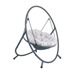 Pakabinamas krėslas Home4You Wanda, pilkas