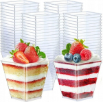 Vienkartiniai puodeliai desertui 6x6x5.5cm, 100ml, 50vnt