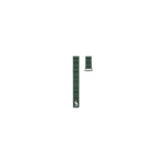Prijunkite 20 mm plok&scaron;čią galvutę, odinę &ndash; silikoninės kilpos magnetinį laikrodžio dirželį (130 mm M / L) &bdquo;Forest Green&ldquo;
