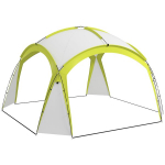 "Outsunny Event Shelter" 3,5 x 3,5 m paviljonas su kablio durimis Vandeniui atsparus žiemą atsparus sodo paviljonas &Scaron;alies palapinė Apsauga nuo saulės Stovyklavimas, sodo festivaliai Žalia, žalia