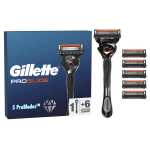 Rinkinys Gillette Proglide5, skustuvas + skutimosi galvutės, 6 vnt.