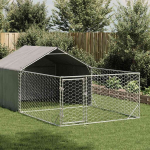 Lauko voljeras &scaron;unims su aptvaru, 7x2x1,5m, plienas