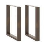 Valgomojo stalo kojelės, u formos, 2 vnt., 60x(72-73)cm