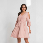 &Scaron;viesiai rožinė moteri&scaron;ka suknelė, L/XL dydis, BodyFlirt, L/XL