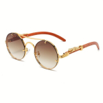 Retro Stiliaus Unisex Akiniai su Metaliniu-Acetato Rėmeliu