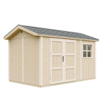 Auk&scaron;čiausios kokybės sodo namelis 8,68 m&sup2; - H252x250x412 cm - su grindimis ir bitumine danga - TIMBELA M914A