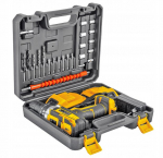 Akumuliatorinis smūginis suktuvas-gręžtuvas MAJSTER MP-0424, 20 V, 2x2.0 Ah, lagamine