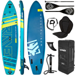 Pripučiama irklentė SUP Raven Wave Cruiser 335cm, mėlyna/geltona