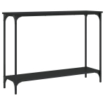 Konsolinis staliukas，konsolinis stalas, juodas, 101x30,5x75cm, apdirbta mediena CFE71154