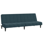 Dvivietė sofa-lova，Poilsio sofa, mėlynos spalvos, aksomas CFE48605