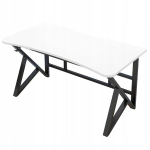 Baltas modernus palėpės kompiuterio stalas didelis 120 cm