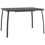 Sodo stalas，Lauko stalas, antracito, 110x80x72cm, plienas, tinklelis CFE639506