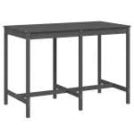 Sodo stalas，Lauko stalas, pilkas, 159,5x82,5x110cm, pu&scaron;ies medienos masyvas CFE293903