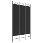 Kambario Pertvara，kambario daliklis, 3 dalių, juodos spalvos, 120x200cm, audinys CFE504357