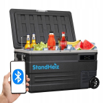 Ne&scaron;iojamas kompresorinis &scaron;aldytuvas 55L &ndash; StandHeiz, 12V/24V/230V, &scaron;aldymas iki -20&deg;C, kemperiui ir kelionėms