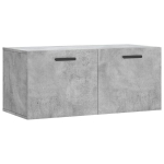 Sieninė spintelė，Spintelė daiktams, betono pilka, 80x36,5x35cm, apdirbta mediena CFE52714