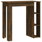 Baro stalas，Baro staliukas su lentyna, dūminio ąžuolo, 102x50x103,5cm, mediena CFE16358