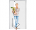 Pottwal magnetinis tinklelis nuo uodų durims 85x205 cm, pilkas