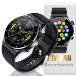 LIVMAN QW33 su sveikatos ir fizinio pasirengimo stebėjimo funkcijomis, 1,28 colio (3,53cm) jutikliniu ekranu, įvairiais sporto režimais ir FunDo Health programėlės valdymu