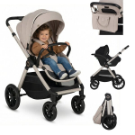 Universalus vežimėlis Lionelo Layla 3in1 Beige Sand
