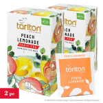 Vaisių arbata Persikų limonadas, mai&scaron;eliuose (popieriniuose vokuose), Tarlton, 2x(1,5g x 20vnt.)