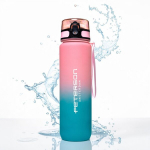 Sportinė vandens gertuvė be BPA Peterson, rožinė/žydra, 1000 ml