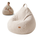 Sėdmai&scaron;is Mark Adler Comfy 1.0 Beige &ndash; kreminis, velvetinis, mink&scaron;tas pufas