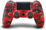 Žaidimų pultelis Games World PS4 Doubleshock 4 V2 bevielis žaidimų pultelis / valdiklis, kamufliažinis raudonas, skirtas PS4 / PS5 / Android / iOS