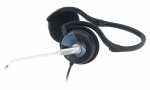 Genius HS-300N ausinės su mikrofonu, garso valdymu, juodos, 3.5 mm jungtis