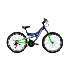 Dviratis vaikams Capriolo MTB CTX240 24", mėlynas/žalias