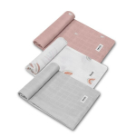 Bambukinės sauskelnės/vystyklai Lionelo 70*70 cm, 3 vnt.