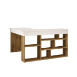 Ra&scaron;omasis stalas Kalune Design CT5, rudas/baltas