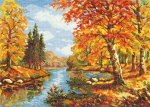 Siuvinėjimo rinkinys Magic Needle Golden Autumn 45-02