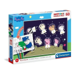 Dvipusė dėlionė Clementoni Peppa Pig, 60 d.