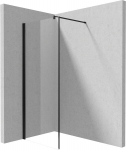 Walk-In du&scaron;o kabina Deante Kerria Plus, 70,80,90,100,110,120 x 200 cm, Nero